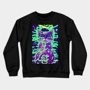 Trippy Cat Crewneck Sweatshirt